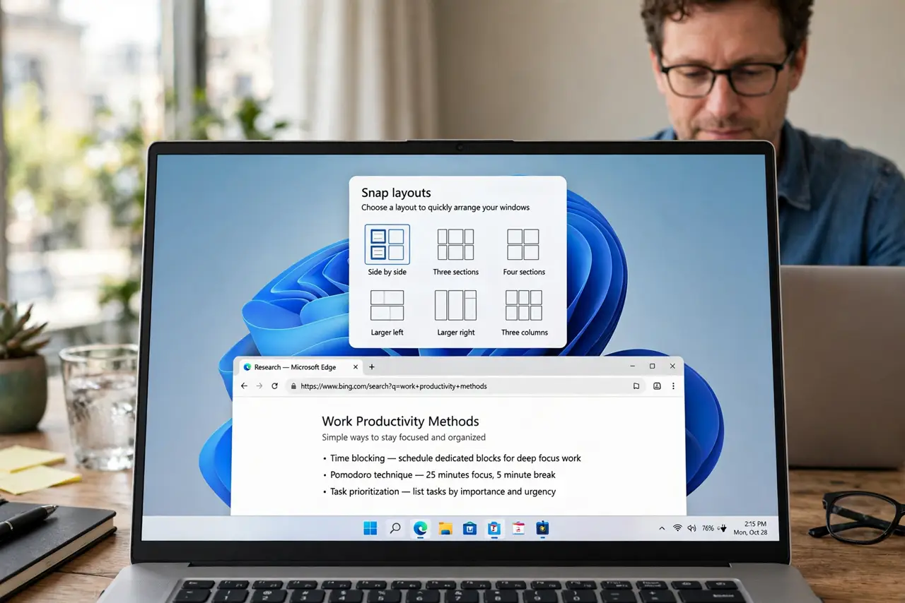 Windows Snap Layouts Menu Not Showing? Fix It — photo showing the situation described in the guide.