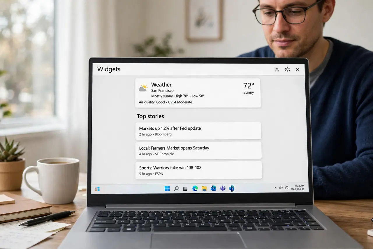 Stop Widgets Showing News You Never Asked For — photo showing the situation described in the guide.
