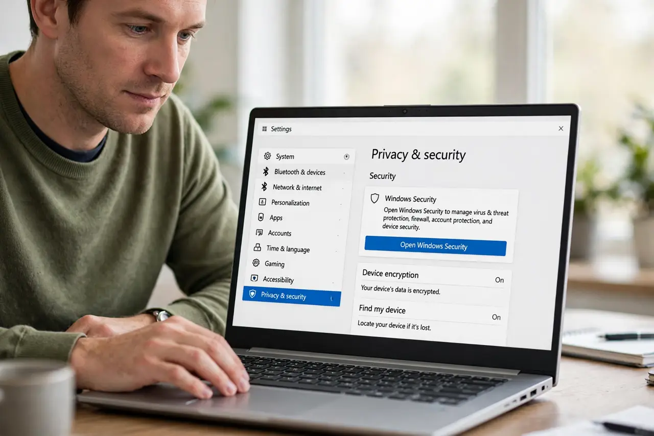 Step 1 in action for WPA2 vs WPA3: Which Should You Pick: Find the security setting.