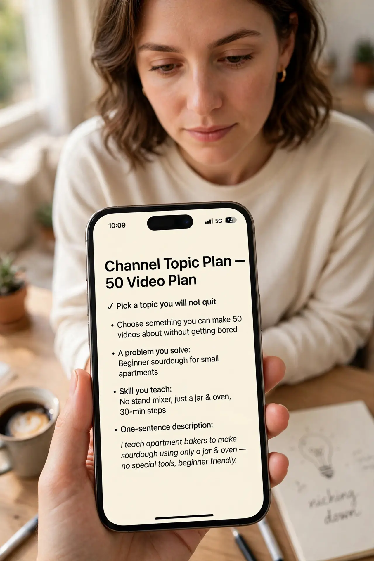 Pick a topic you will not quit.